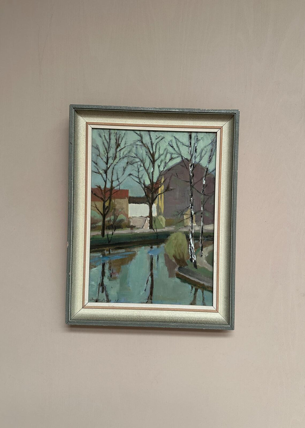 “Landscape with Trees & Buildings” by Ingvar Björk