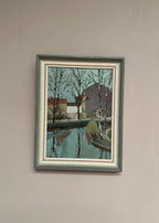 “Landscape with Trees & Buildings” by Ingvar Björk