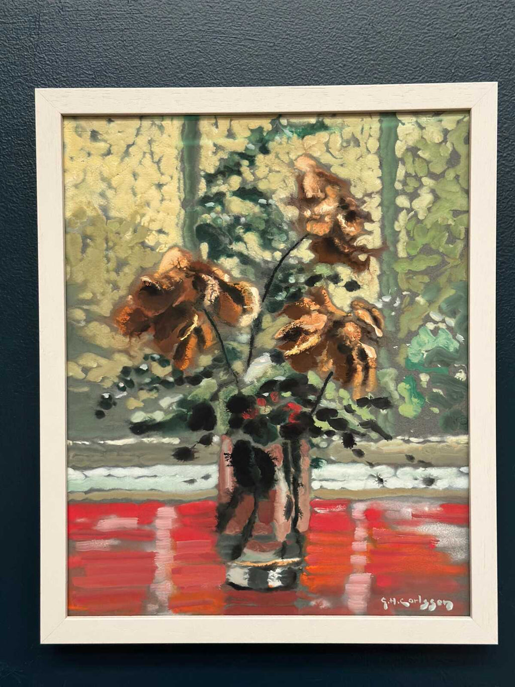 “Vissnade rosor” by Gustav Herbert Carlsson (1912–1991)