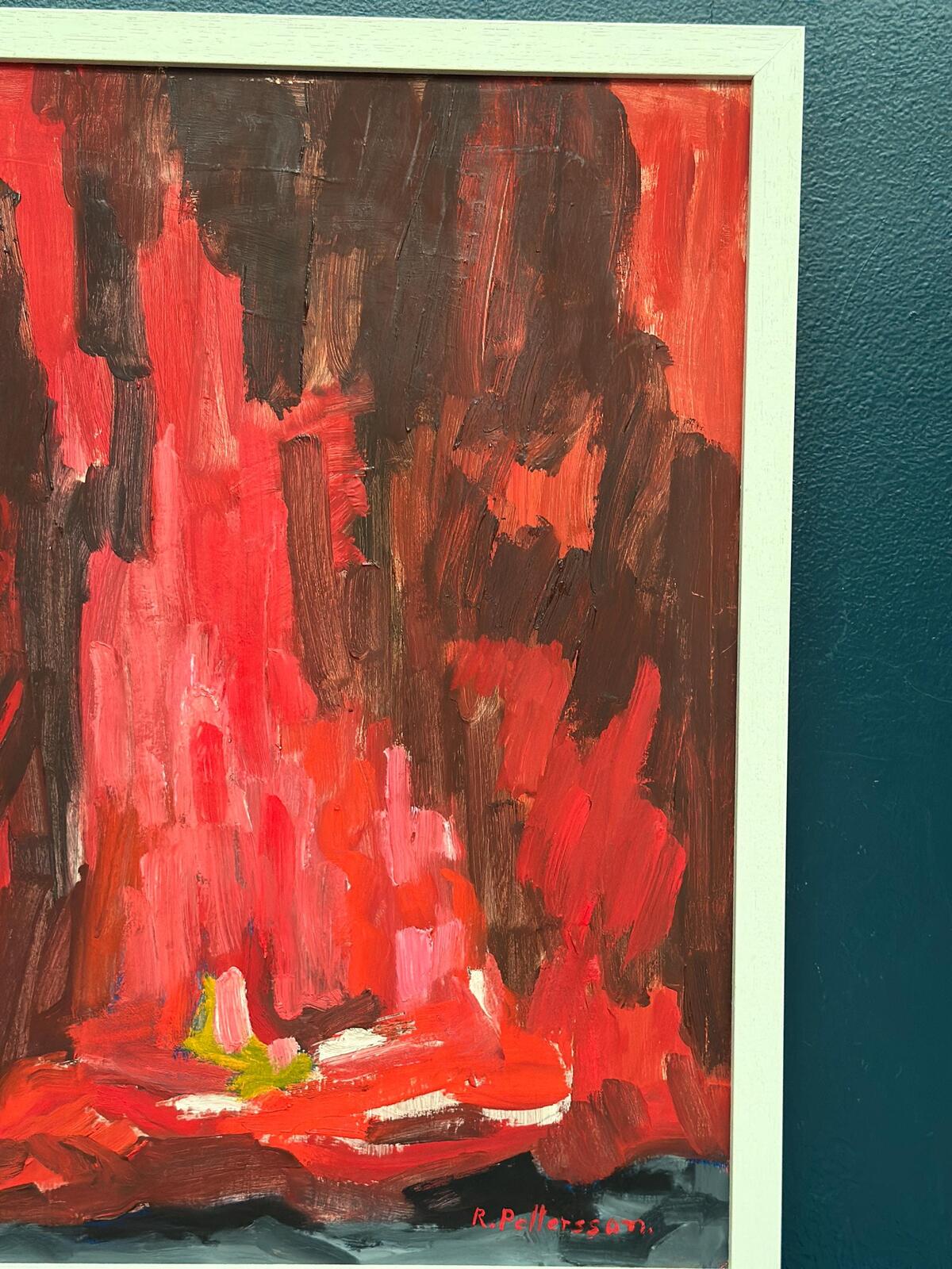 “Abstract Composition in Red” by Rune Pettersson