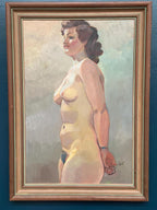 “Nude Study” attributed to Gustaf Gunnar Johansson
