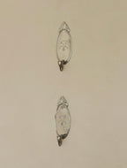 Pair of Mid Century Swedish Pewter Sconces with Mirror by Svenskt - Tenn