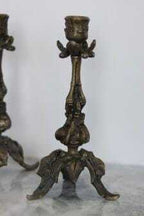 Pair of Swedish Brass Candleholders