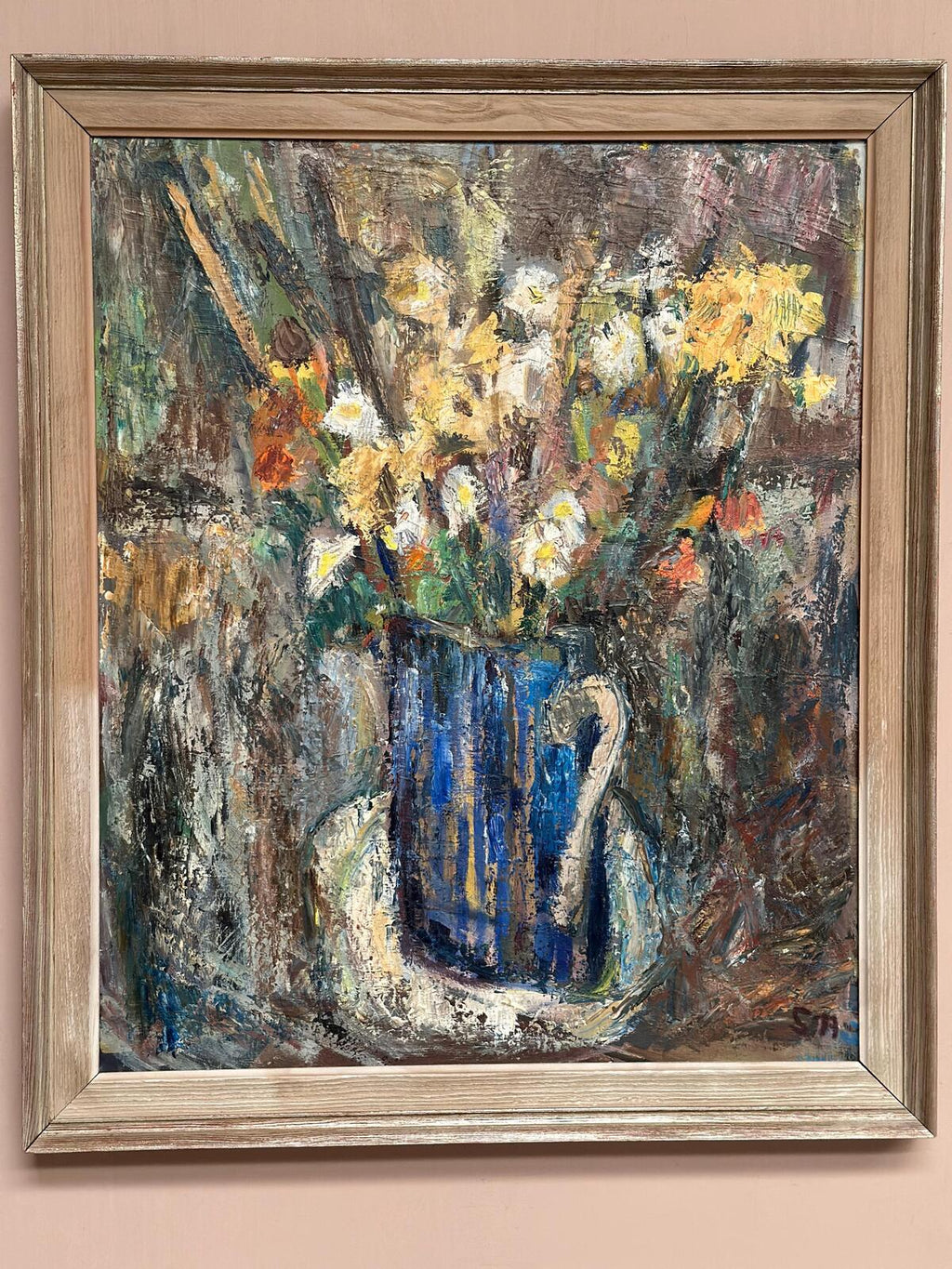 “Flowers in Blue Vase” by Sven Age