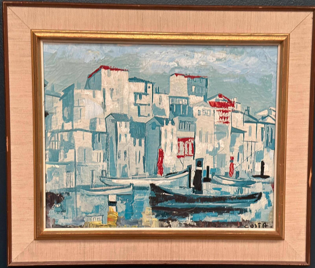 “Harbor Scene” by Costa