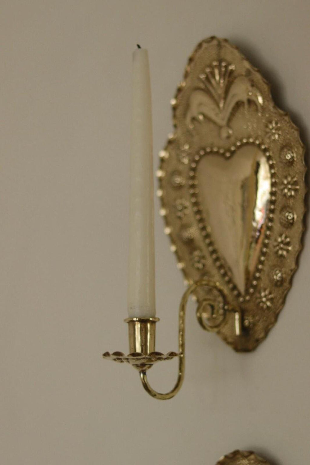 Pair Of Mid Century Swedish Brass Sconces