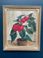 “Red Flower in Pot” by Gertrud Wiberg