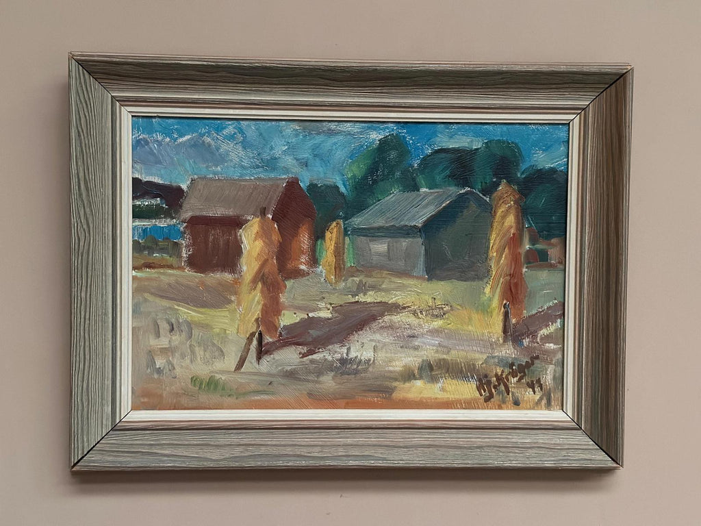 Landscape with Barns