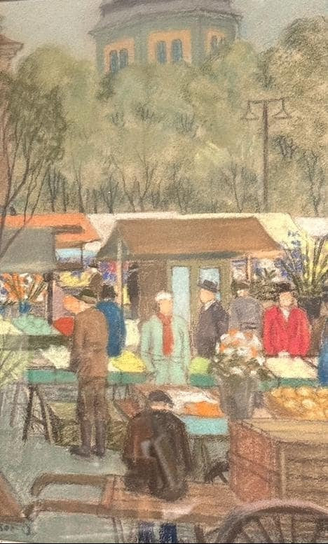“Market Scene” by Gösta Larsson