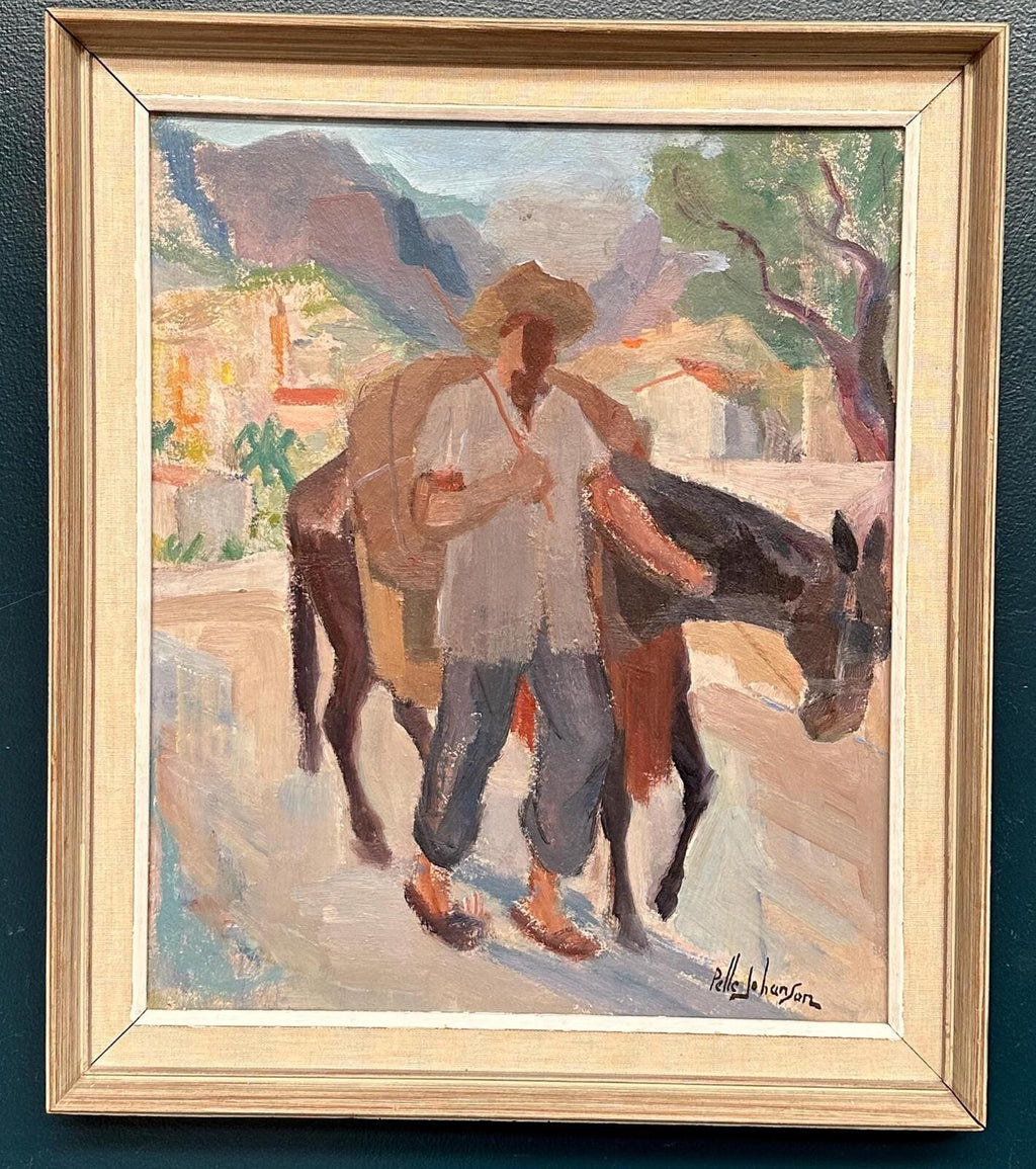 “Man with Horse” by Pelle Johanson