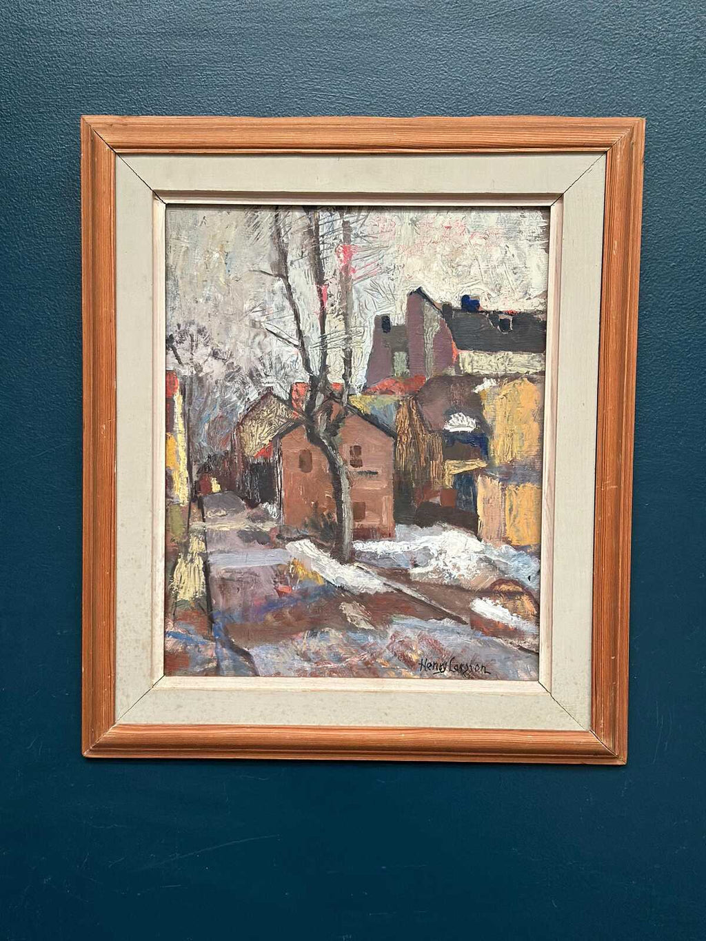 “Cityscape with Snow” by Henry Larsson
