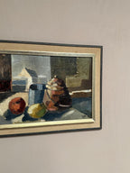 Original Swedish Oil on Panel – “Still Life” Attributed to Åke Wilhelm Andersson –1962 – Vintage & Framed – 63 × 54 cm (24.8" × 21.3")