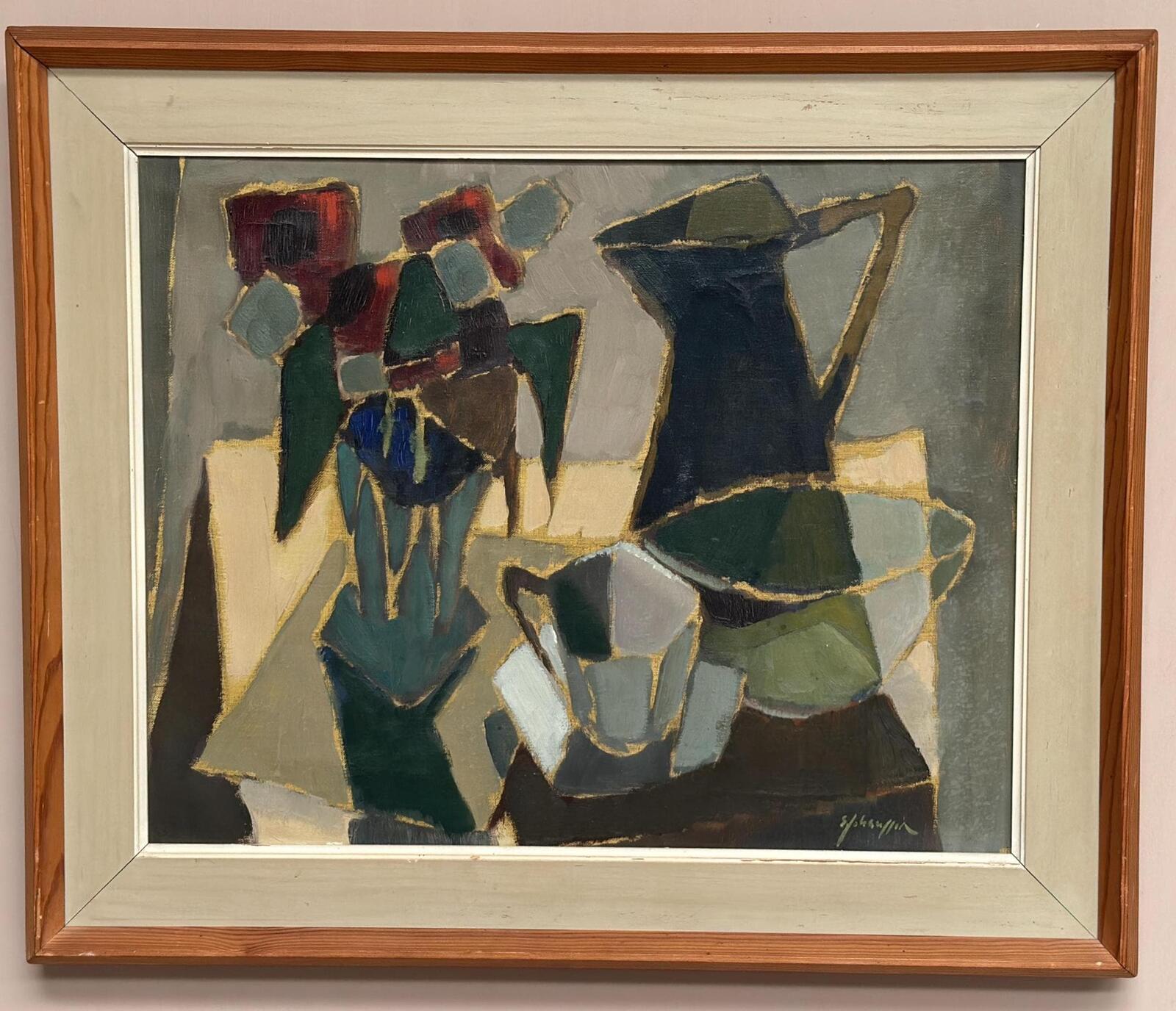 “Cubist Still Life” by Sven Johansson (1916–1990)