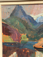 “Färgstarkt landskap” by Gustaf Börtner 1946