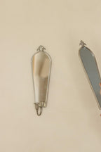 Pair of Mid Century Swedish Pewter Sconces with Mirror