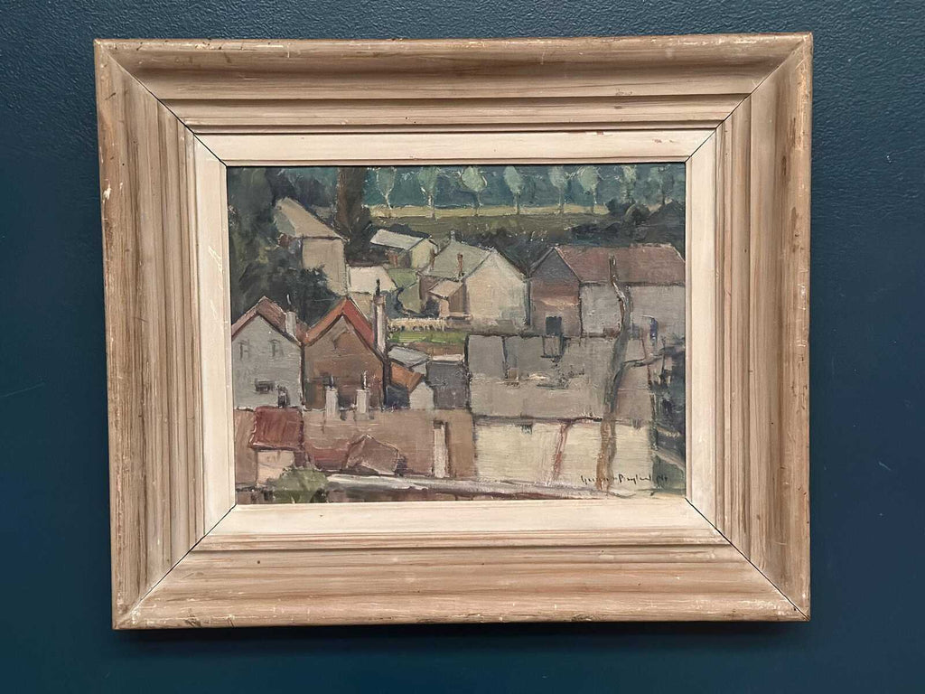 Landscape with Geometric Houses