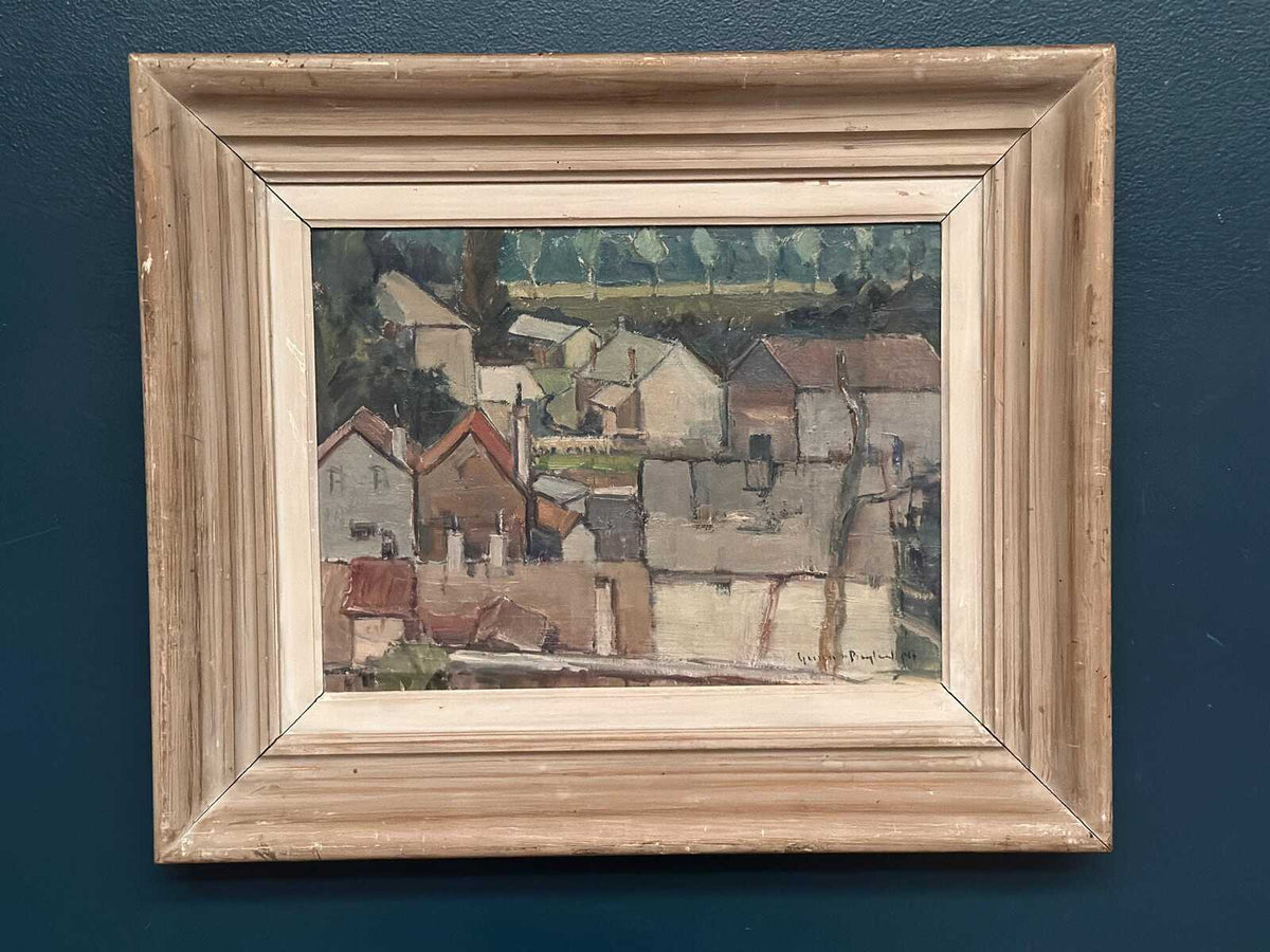 Landscape with Geometric Houses