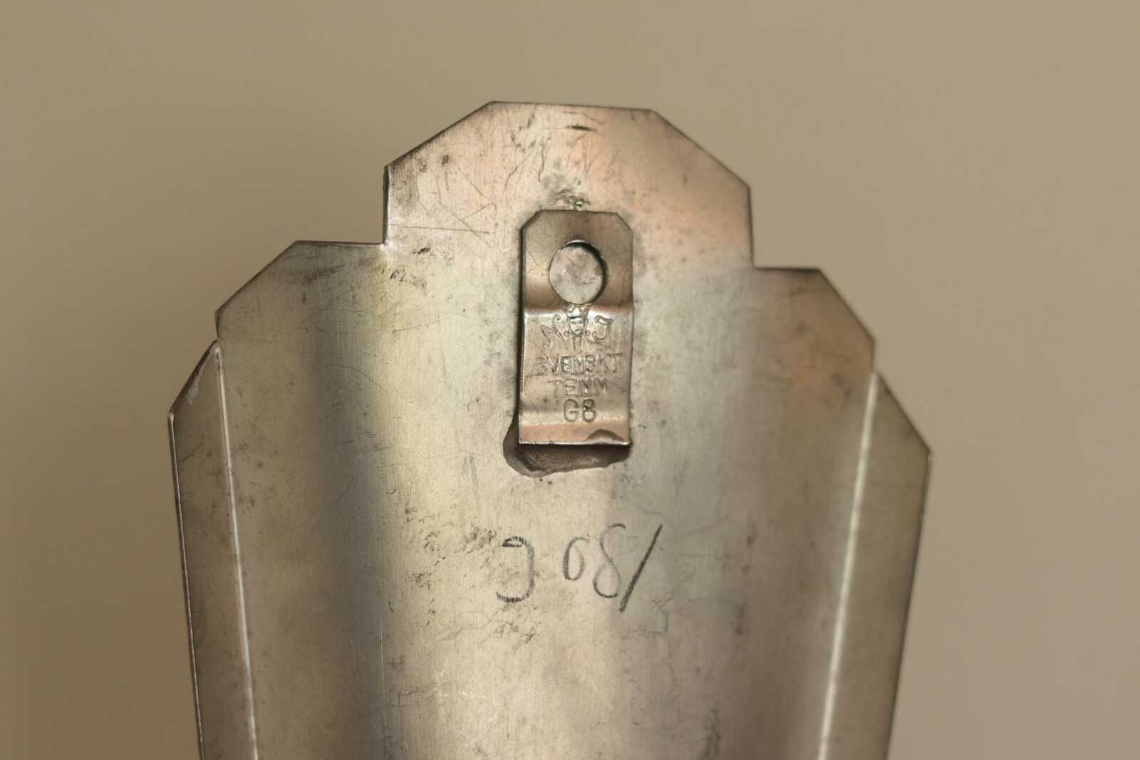 Pair of Swedish Grace Pewter Sconces by Svenskt - Tenn