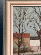 “Landscape with Trees & Buildings” by Ingvar Björk