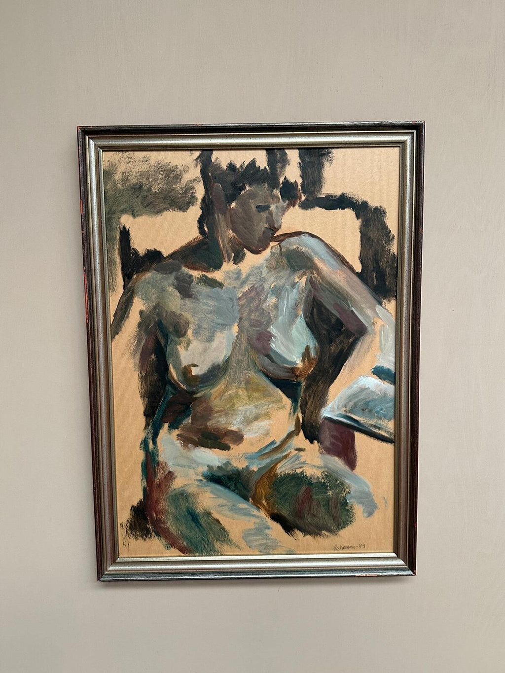 “Nude Study” by Mats Rehnman – Dated 1984