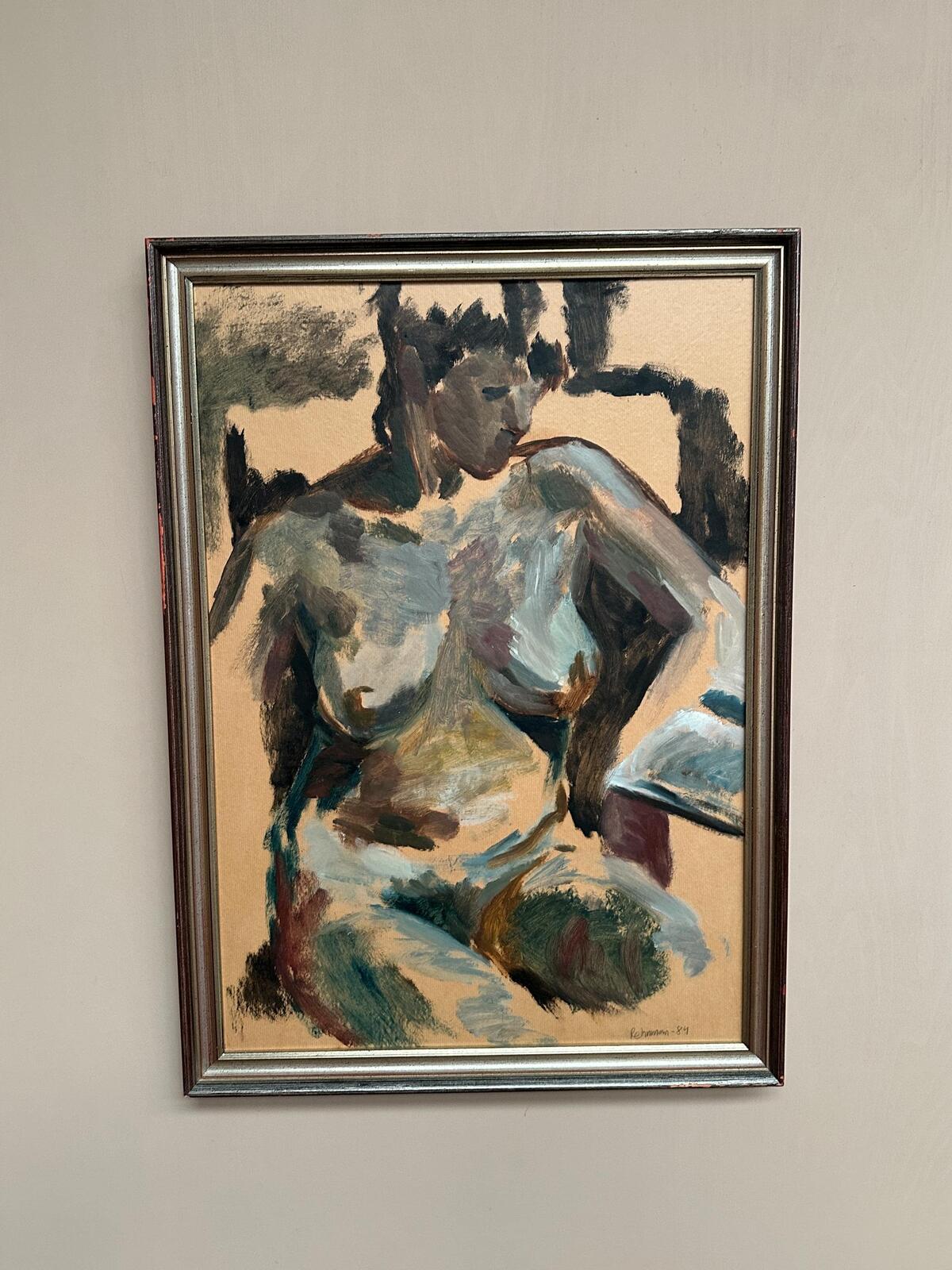 “Nude Study” by Mats Rehnman – Dated 1984
