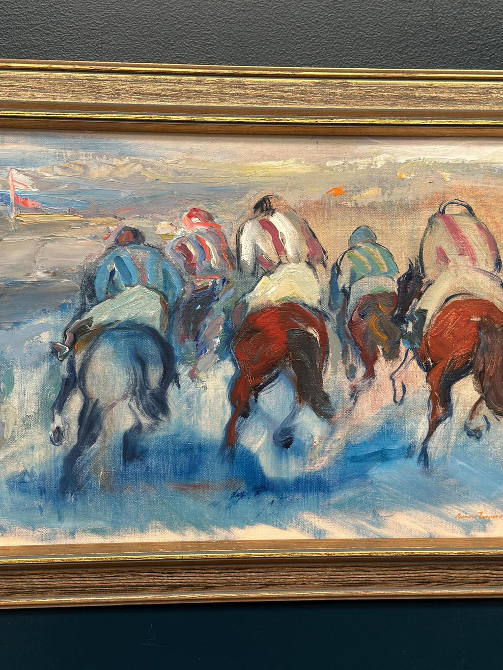Jockeys By Richard Ingelsson (Helsingborg, 1901–1984)