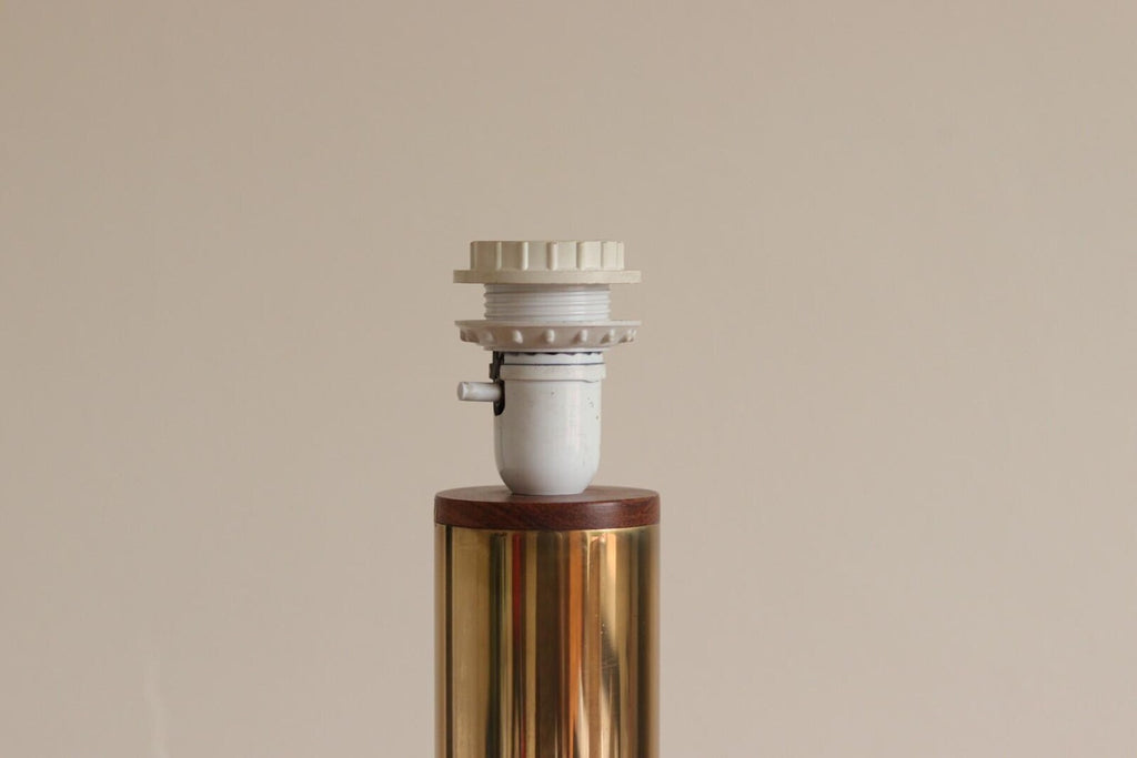 Large Vintage Brass Table Lamp