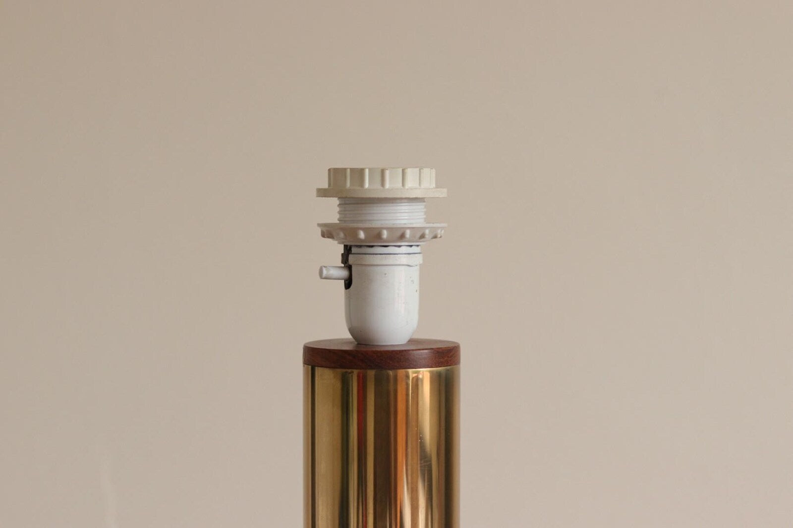 Large Vintage Brass Table Lamp