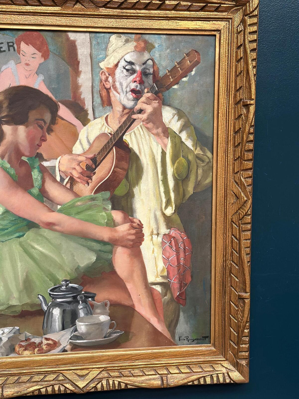 “Woman and Clown” by Philippe de Rougemont