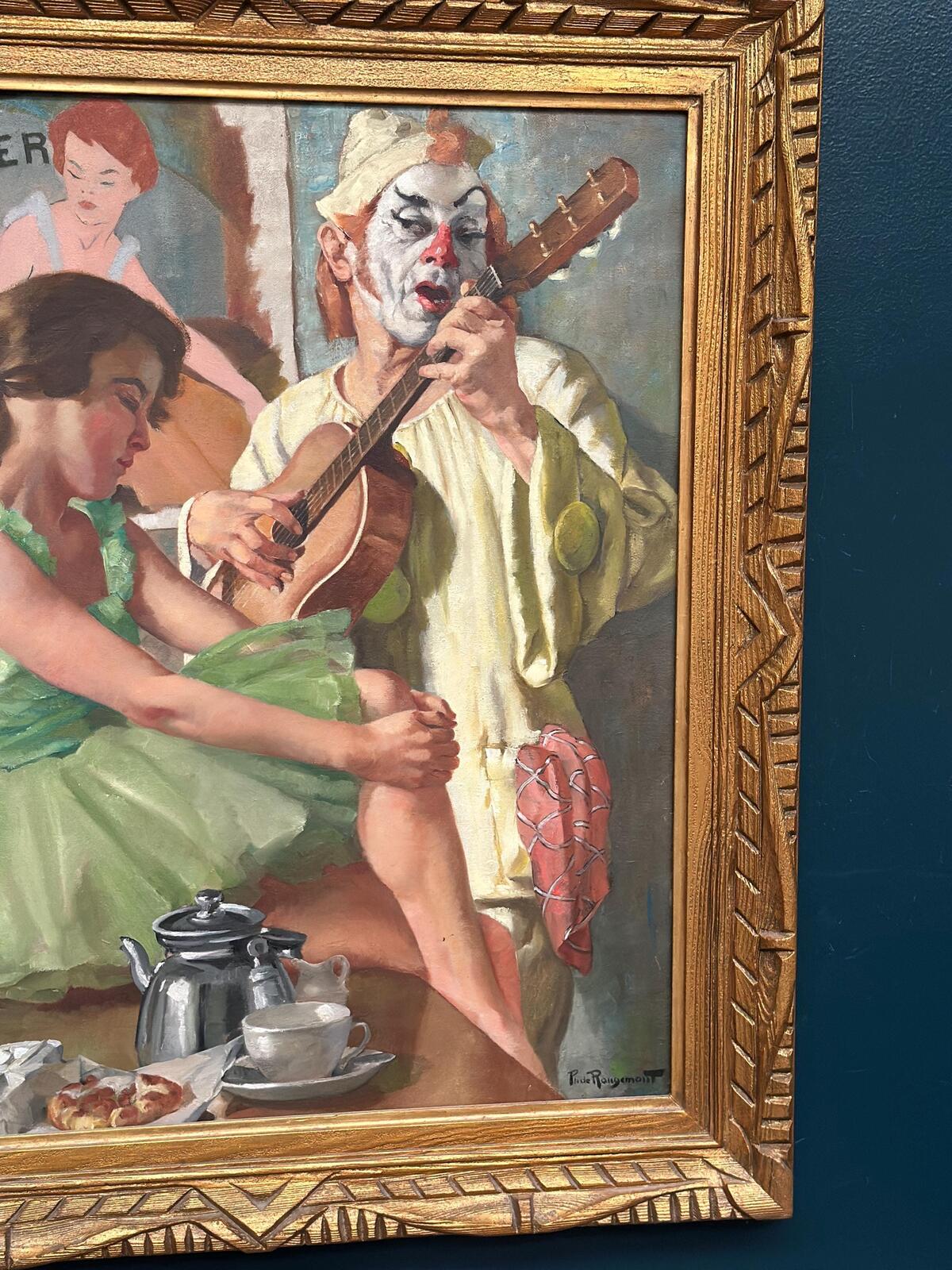 “Woman and Clown” by Philippe de Rougemont