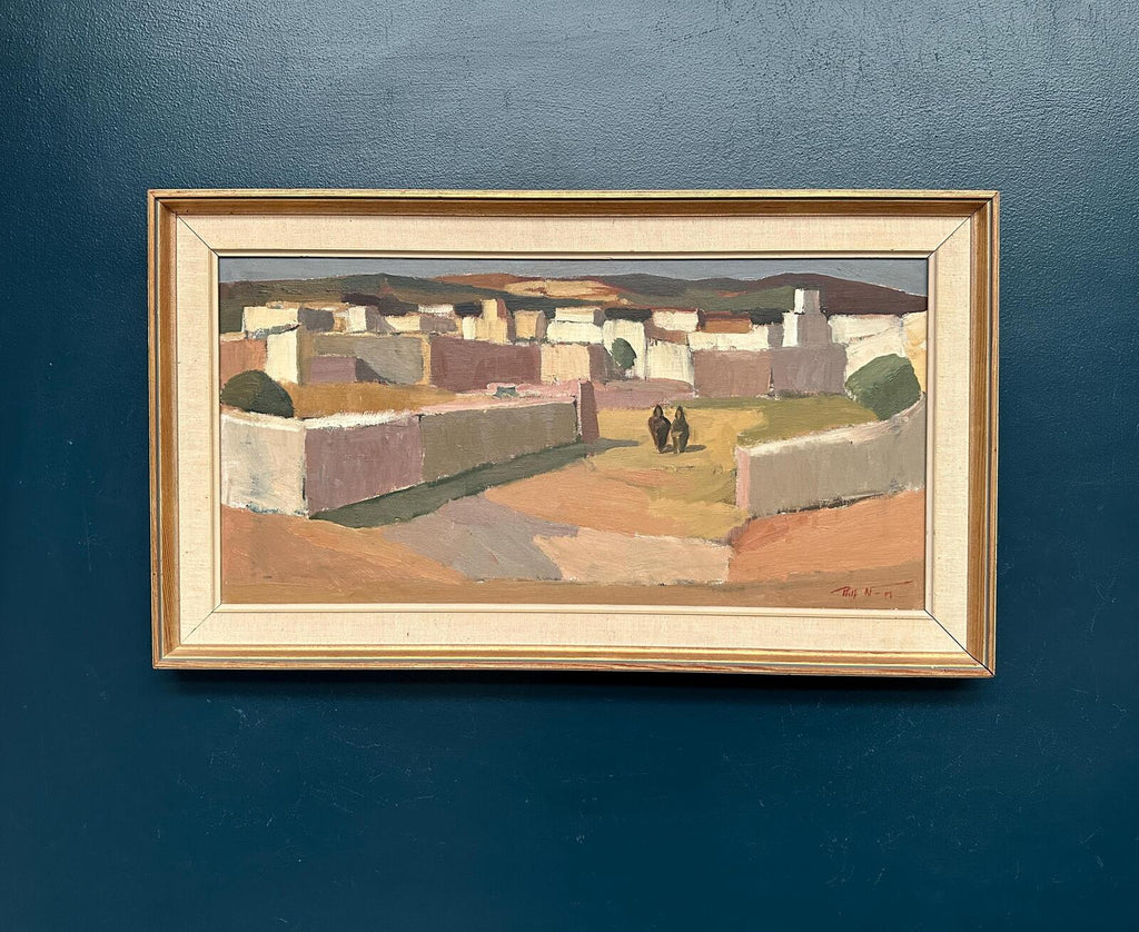 “Southern Village Landscape” by Rolf Norrman (1921–1964)
