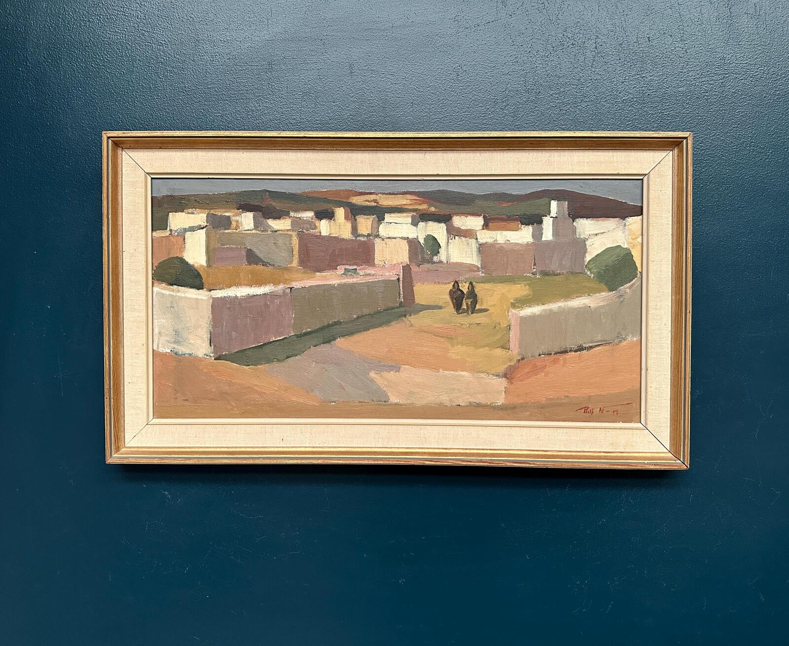 “Southern Village Landscape” by Rolf Norrman (1921–1964)