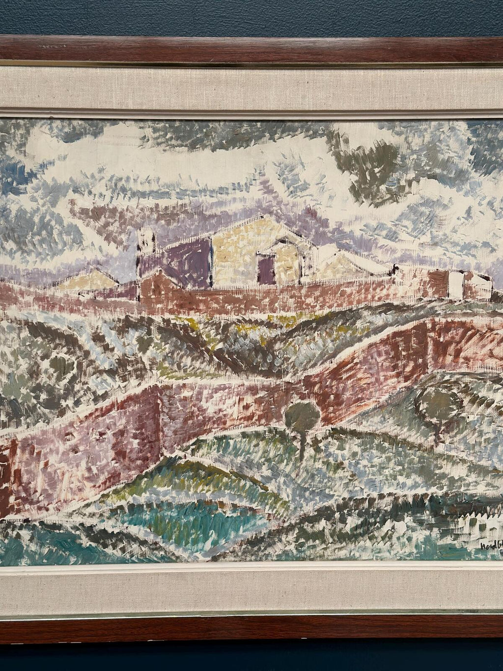 “Landscape with Buildings” by Gösta Nordblad