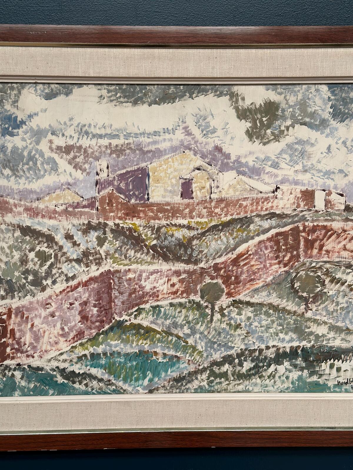 “Landscape with Buildings” by Gösta Nordblad