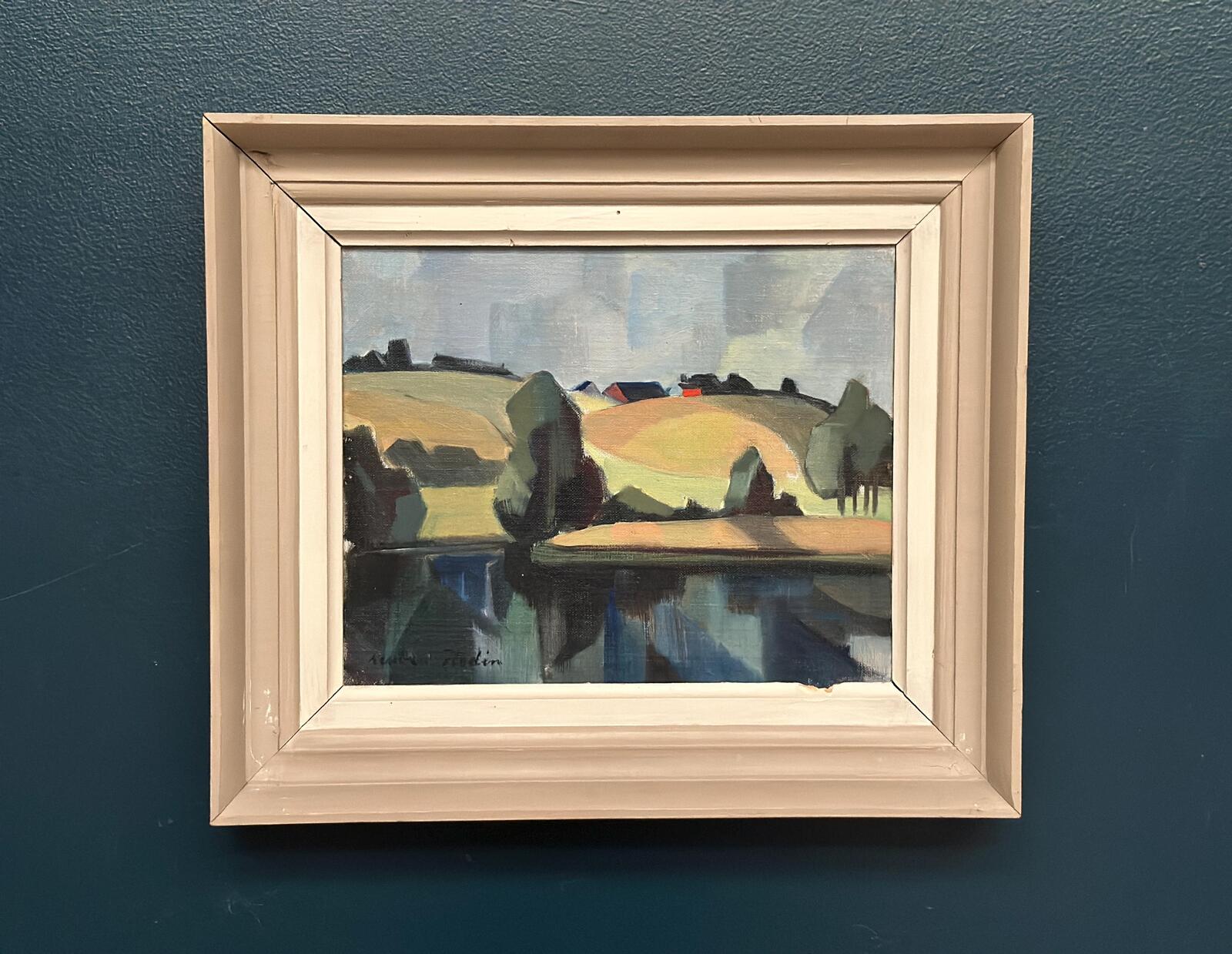 “Landscape with Huts” by Ruben Hedin
