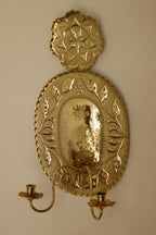 1945's Pair Of Mid Century Swedish Brass Sconces Double Arm