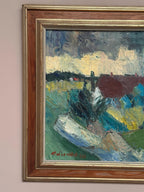 “Farmhouses” by Arnold William Pedersen