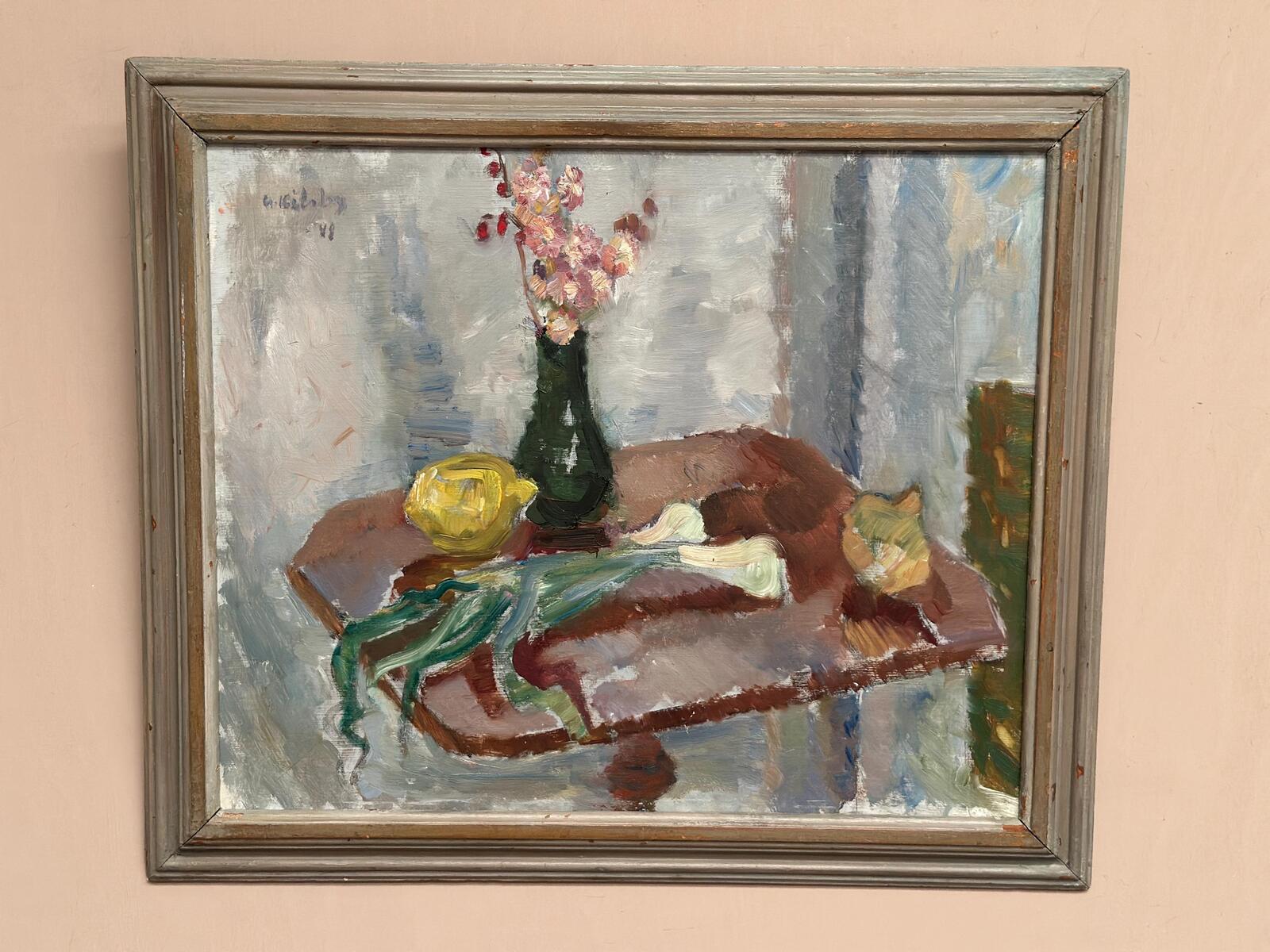 “Vase and Vegetables” by Arne Kilsby