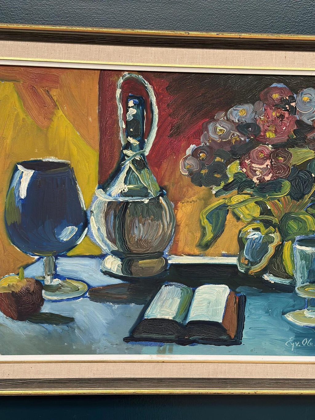 “Book and Flowers” by Eyvind Olesen