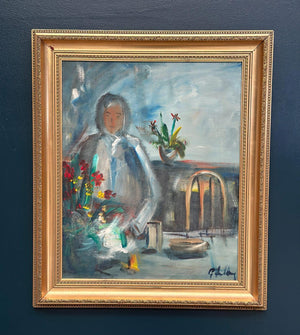 “Interior with Girl” by Göte Lundberg