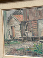 “Gårdsmotiv” by Edvin Ollers