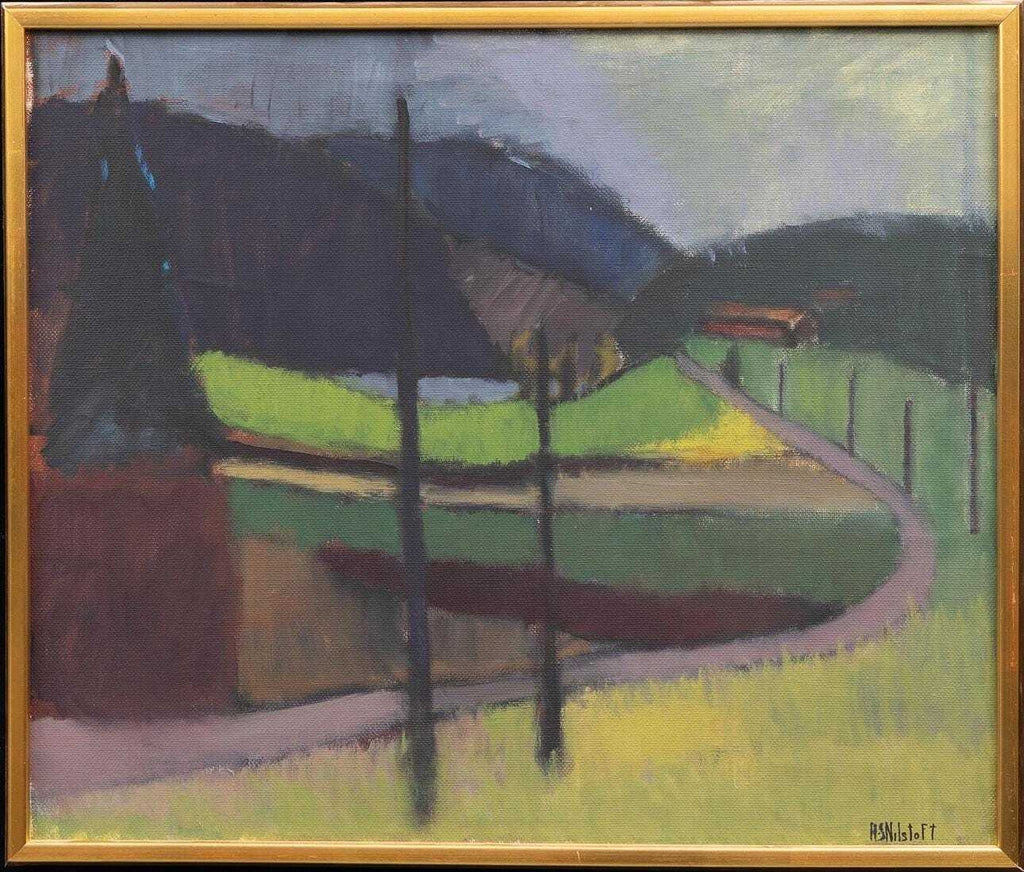 “Landscape” by Anna‑Stina Lorentze Nilstoft (1928–2017)