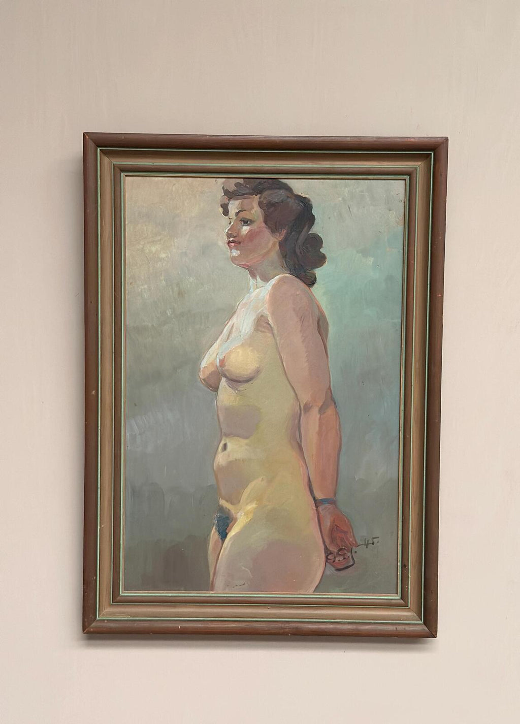 “Nude Study” attributed to Gustaf Gunnar Johansson