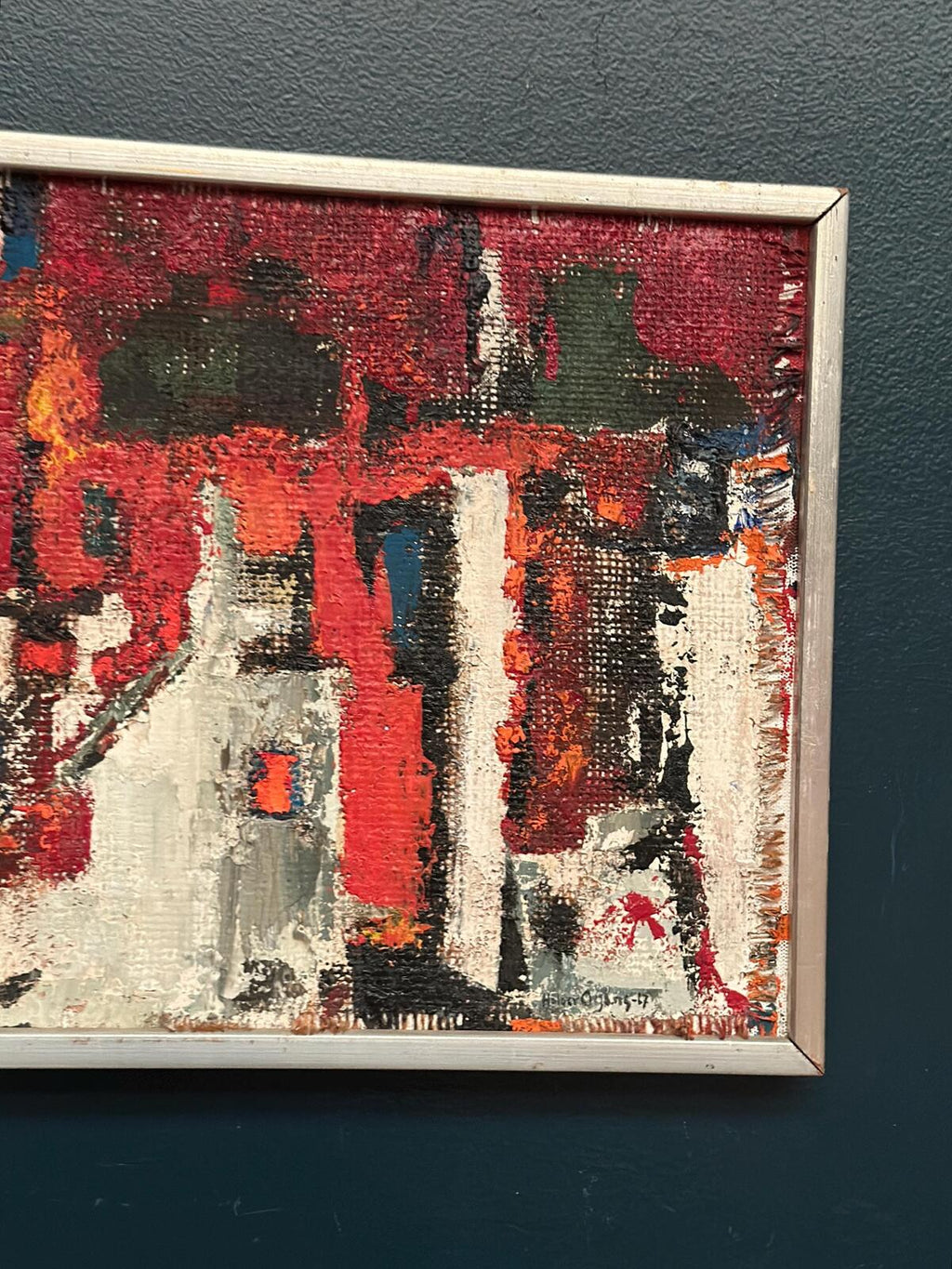 “Cityscape in Red” by Holger Oijens (1907–2004)