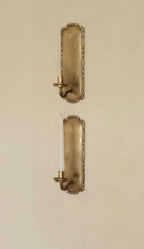 Pair Of Mid Century Style Swedish Brass Sconces by Scandia