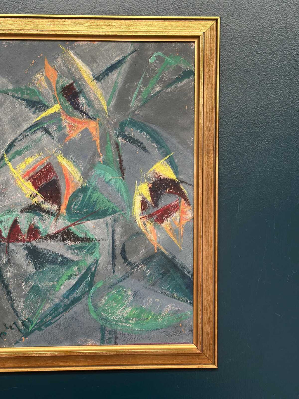 Abstract Still Life with Sunflowers