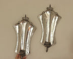 Pair Of Swedish Pewter Sconces By Karin Boström, Linköping Dated 1931