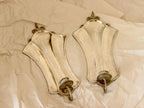 Pair Of Swedish Pewter Sconces By Karin Boström, Linköping Dated 1931