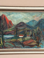 “Hut Between Hills” by B. Elvsfedt