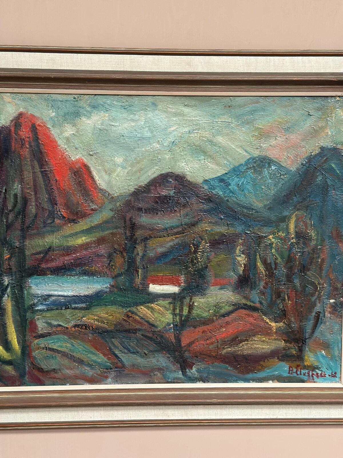 “Hut Between Hills” by B. Elvsfedt